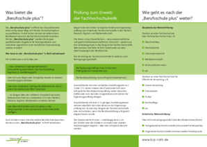 BSZ-Folder Fachhochschulreife